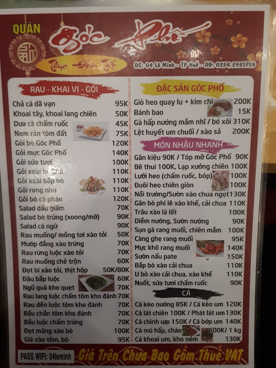 Menu Goc Pho Restaurant-2
